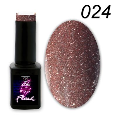 UV/LED Gel Polish Flux UV Polix Flash - 024 flash tan nude, 12ml