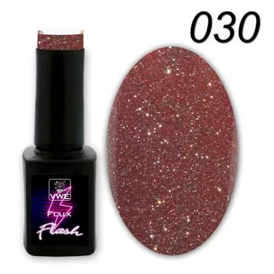 UV/LED Gel Polish Flux UV Polix Flash - 030 flash bronze, 12ml