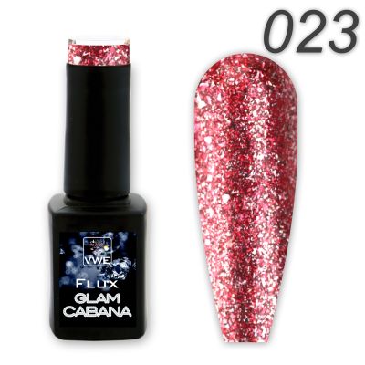 UV/LED Gel Polish Flux UV Polix Glam Cabana - 23 glam bordeaux, 12ml