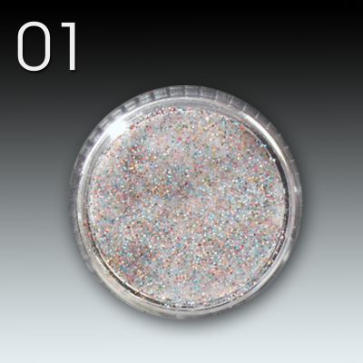 Flux Glitter Acryl Powder, 10g - 01 multi colour
