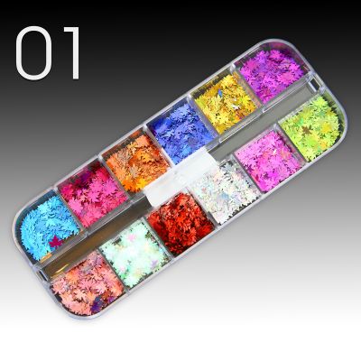 Glitter-Konfetti, Schillernde Herbstblätter - 01