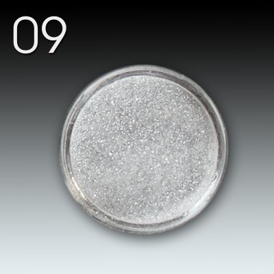 Flux Glitter Acryl Powder, 10g - 09 Silver