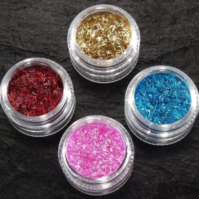 Nail Art Glitter Stripes