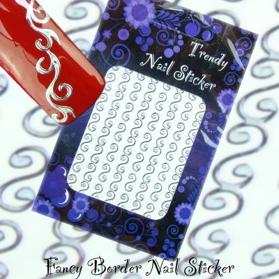 Nail Art Fancy Border Sticker