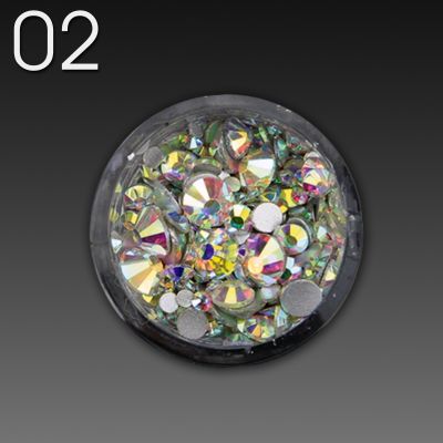 Feiner Strasssteinmix - 02 aurora gold
