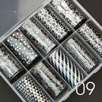 Nail Art Foil Transfer Set - 09 holo mix