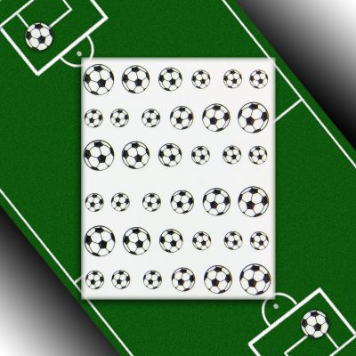 Football for Fingernails - Football Nail Art Stickers