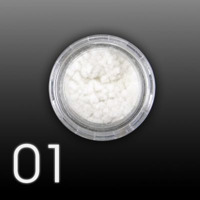 Nail Art Velvet Crush Nails - 01 White