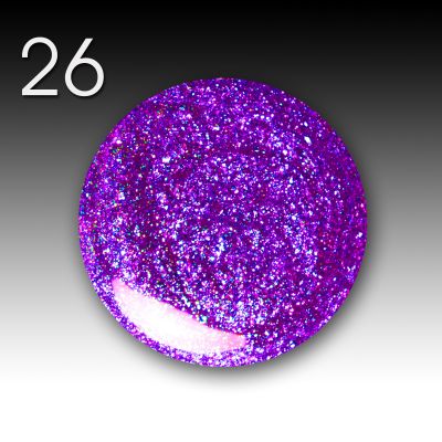 Glitter Liner Nail Art Pen, 10ml - 26 Purple