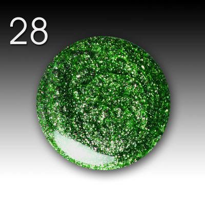 Glitter Liner Nail Art Pen, 10ml - 28 Green