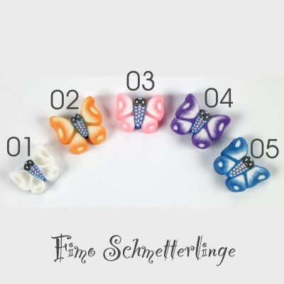 Nail Art Fimo Schmetterlinge