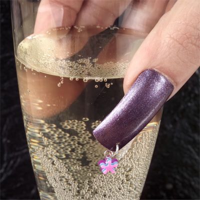 Nail Art Nailpiercing Rainbow Blumen