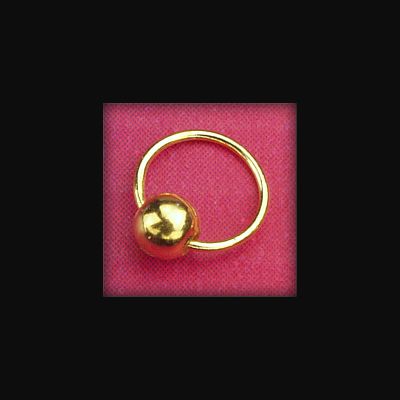 Nail Art Nailpiercing aus 925er Silber 24-Karat vergoldet