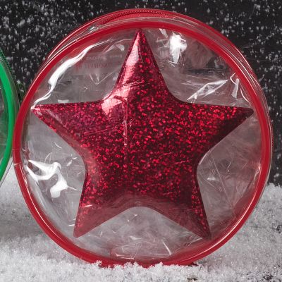 Weihnachts-Täschchen - roter Stern 04