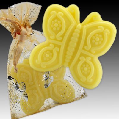 Schmetterling-Seife mit Mesh-Beutel