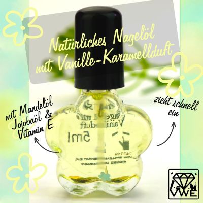 Nail Care - Nail Oil with Flowers in Flower Shaped Bottle