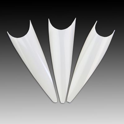 Stiletto Nail Tips - milky white