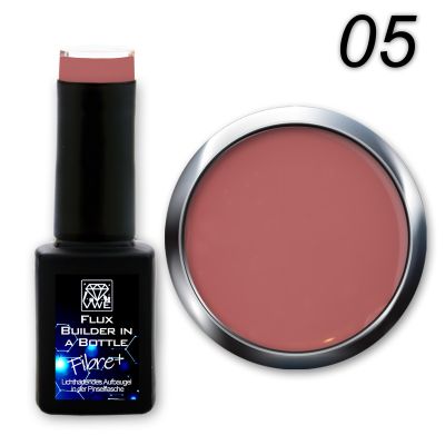 UV/LED Gel Flux Builder in a Bottle - Fibre+ - 05 milky cover pink, 12ml
