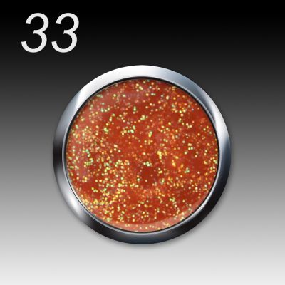 UV/LED Gel Flux Colour & Glam, 5ml - 033 paradise orange
