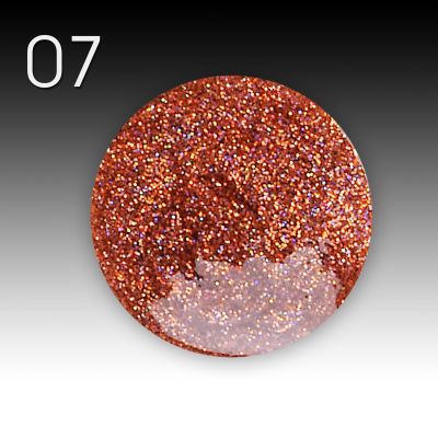 UV Gel Flux Sparkle, 5ml - 007 Copper