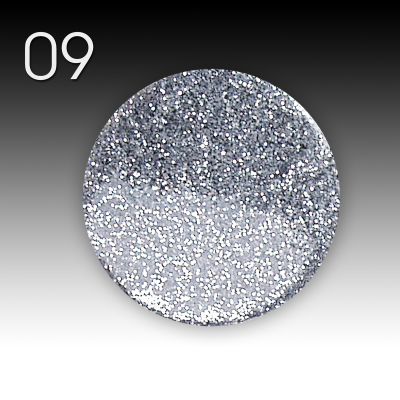 UV Gel Flux Sparkle, 5ml - 009 Silver