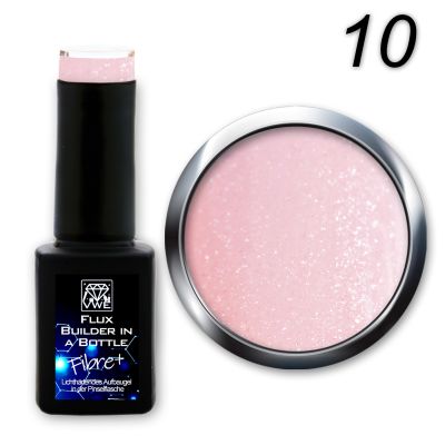 UV/LED Gel Flux Builder in a Bottle - Fibre+ - 10 million diamonds milky rosé , 12ml