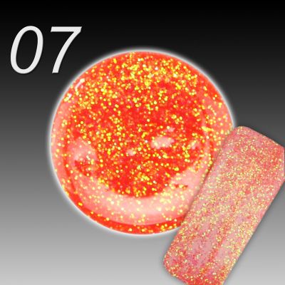 UV Gel Colour Fusion - 007 sparkling red, 5ml