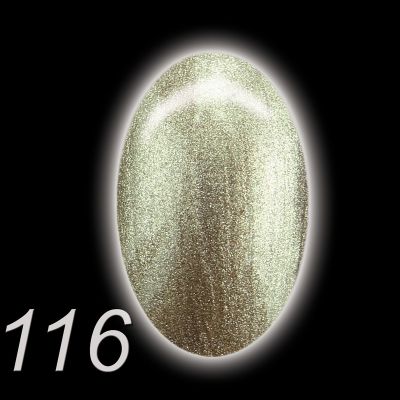 UV/LED Gel Polish Flux UV Polix, 10ml - 116 starlight gold