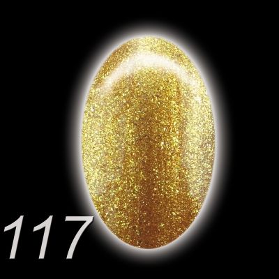 UV/LED Gel Polish Flux UV Polix, 10ml - 117 starlight feingold