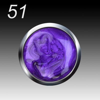 UV/LED Gel Flux Colour & Glam, 5ml - 051 funky purple