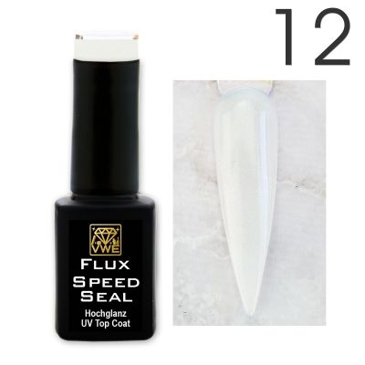 UV/LED Gel Flux Speed Seal - 012 glimmer milky white, 12ml