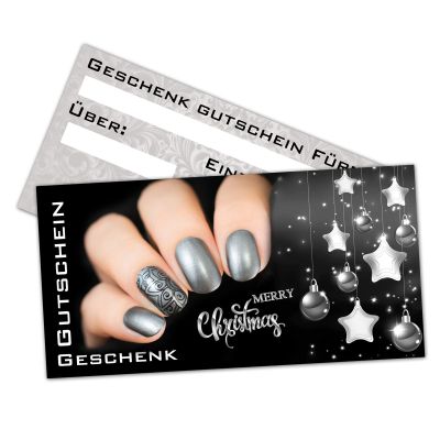 Blanko Weihnachtsgutschein