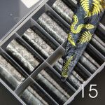 Nail Art Foil Transfer Set - 15 black lace