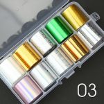 Transferfolien-Set - 03 PRISMATIC GOLD/SILVER