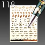 Stick On Nail Slides - 118