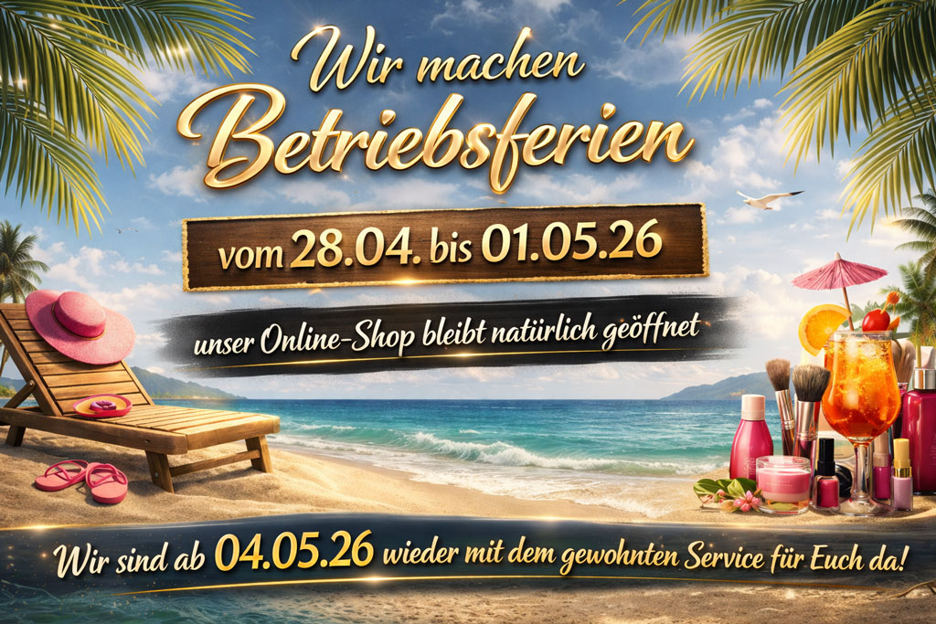 Wir machen kurze Betriebsferien vom 28.04. bis 01.05.25 und sind am 04.05.26 wieder mit dem gewohnten Service zurück. Unser Webshop bleibt geöffnet.